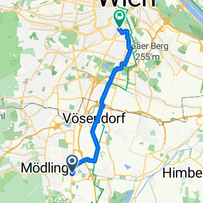 48.081, 16.312 nach 48.188, 16.364