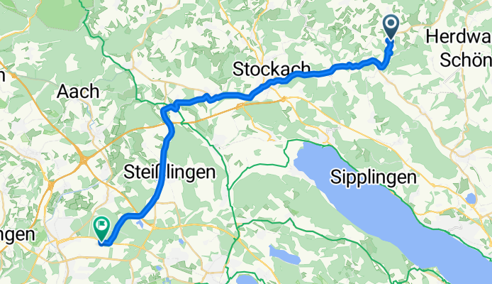 Am Josenberg, Hohenfels nach Singen (Hohentwiel)