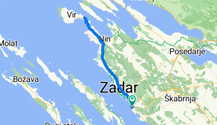 Ulica 4. Brigade Hrvatske Vojske, Bibinje to Zadarska županija