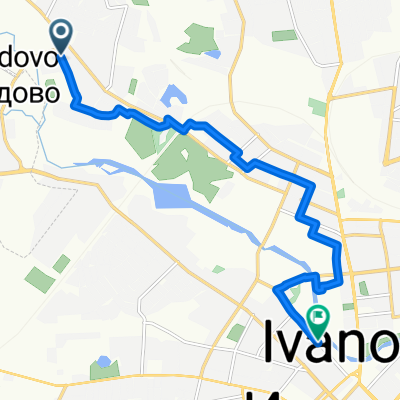Авдотьино — Беляницы — Курьяново, Иваново до улица Зверева, Иваново