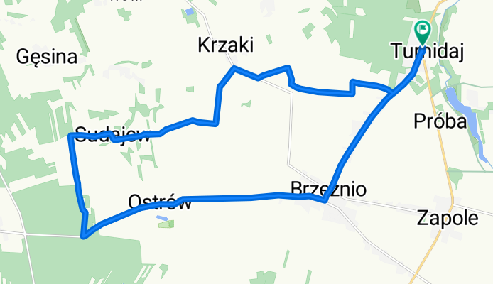 Tumidaj, Brzeźnio do Droga Wojewódzka 482, Brzeźnio