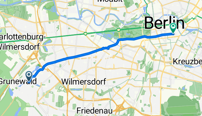 Koenigsallee, Berlin nach Leipziger Straße, Berlin