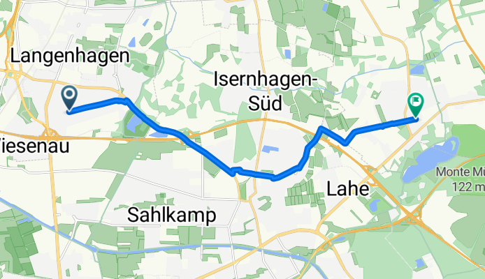 Hindenburgstraße, Langenhagen nach Bothfelder Straße, Isernhagen