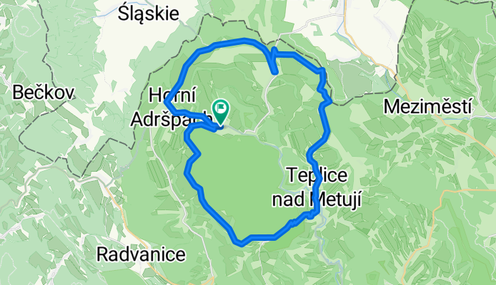 Dolní Adršpach, Adršpach až Dolní Adršpach, Adršpach