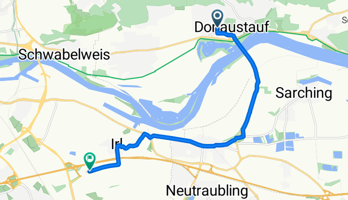 Prüllstraße, Donaustauf to Leibnizstraße, Regensburg