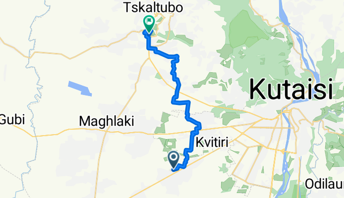 Route in ts'q'alt'ubo