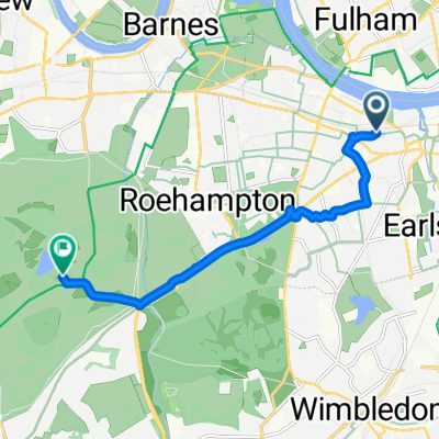 Cromford Road, London to Richmond upon Thames, Richmond