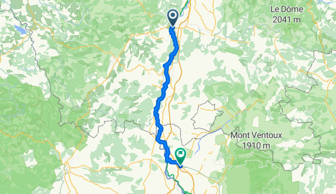 Route de Loriol nach Rue Jacques Duclos