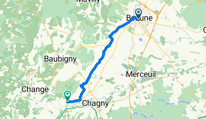 Rue Carnot, Beaune to Ruelle Sainte-Agathe, Santenay
