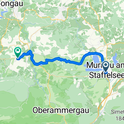 Kandinskyweg, Murnau am Staffelsee nach Kirchbergstraße, Wildsteig