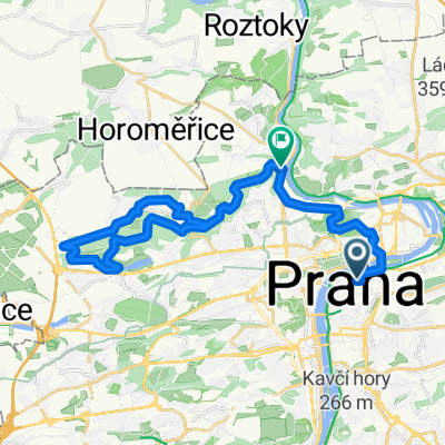 Route in Prague