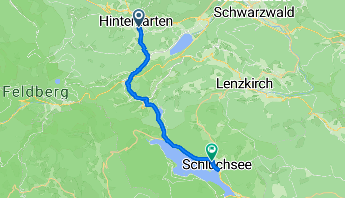 Rathausstraße, Hinterzarten nach Freiburger Straße, Schluchsee