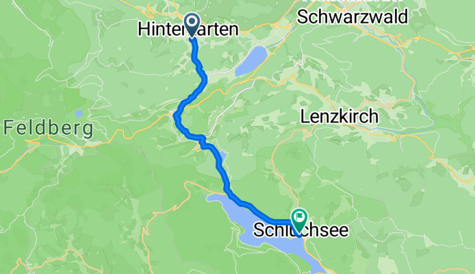 Rathausstraße , Hinterzarten nach Bahnhofstraße, Schluchsee