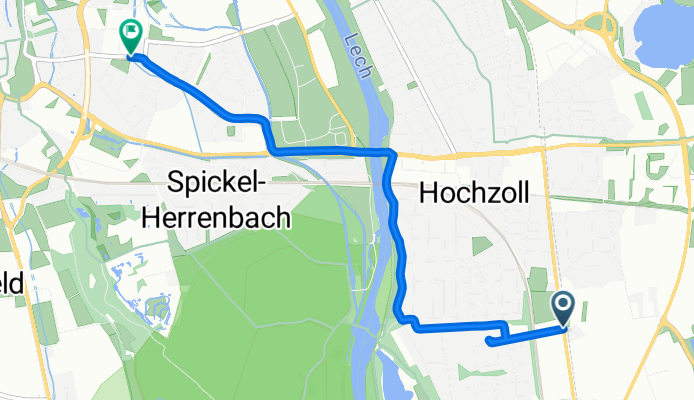 Meringer Straße nach Prinzstraße 49b