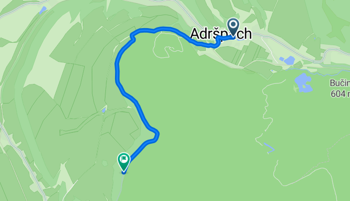 Dolní Adršpach, Adršpach až North Trail, Jívka