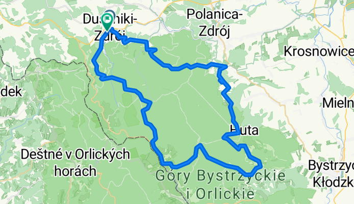 Duszniki - Kostera - Młoty - Lasówka