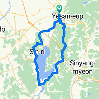 예산역에서 예당호 한바퀴