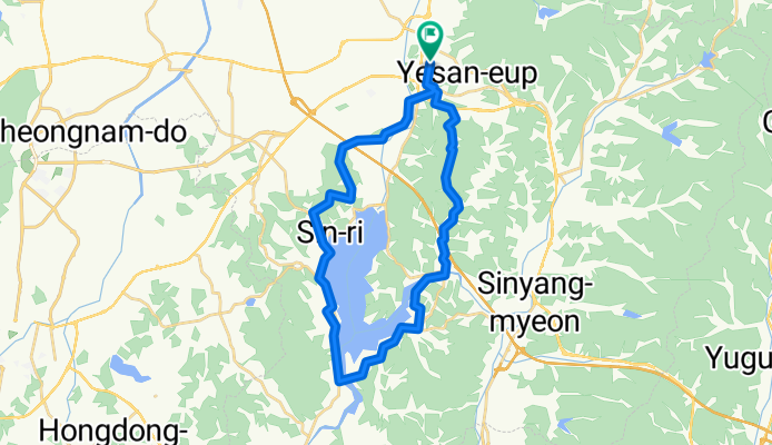 예산역에서 예당호 한바퀴