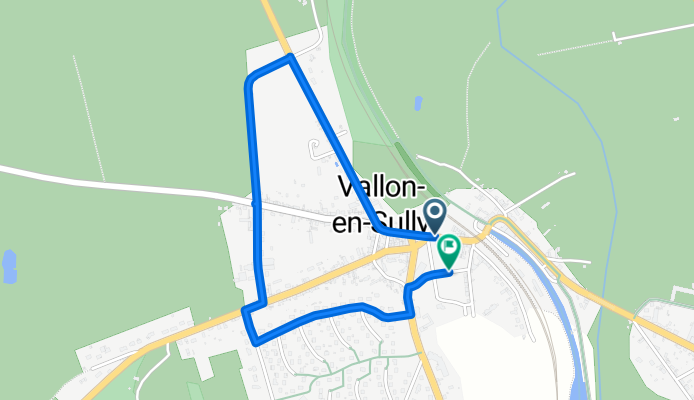 Route in Vallon-en-Sully
