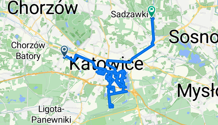 S Kossutha, Katowice do Milowicka, Katowice