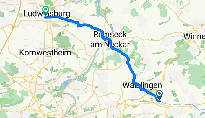 Weinstadt-Endersbach - Ludwigsburg