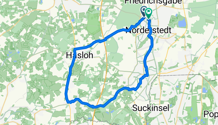 Friedrichsgaber Weg, Norderstedt to Friedrichsgaber Weg, Norderstedt