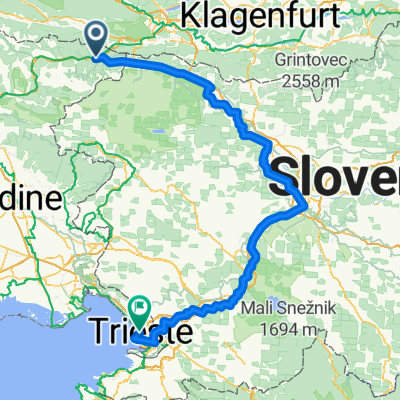 Tarvis nach Trieste über Slowenien