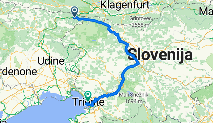 Tarvis nach Trieste über Slowenien