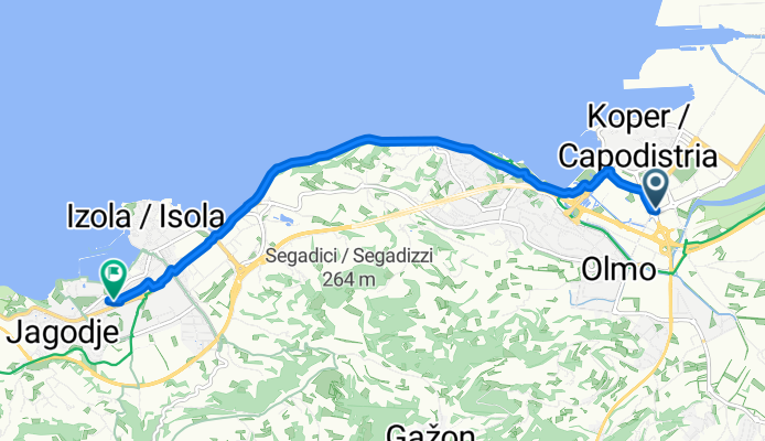 Ankaranska cesta, Koper to Morova ulica, Izola