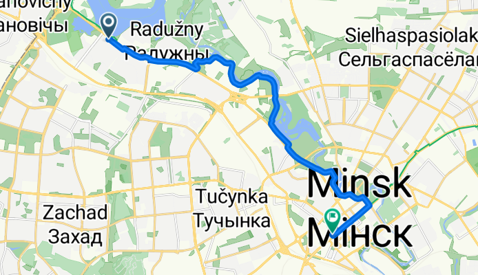 Центральный, Минск до улица Володарского, Минск