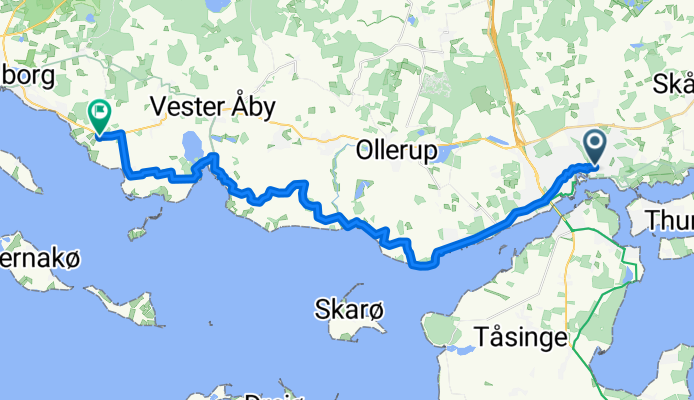 Fruerstuevej, Svendborg a Svendborgvej, Faaborg