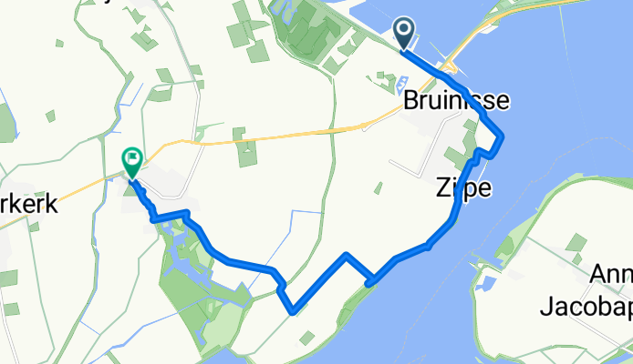 Jachthavenweg, Bruinisse nach Molenweg, Oosterland