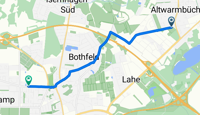 Bothfelder Straße, Isernhagen nach Schnuckentrift, Hannover