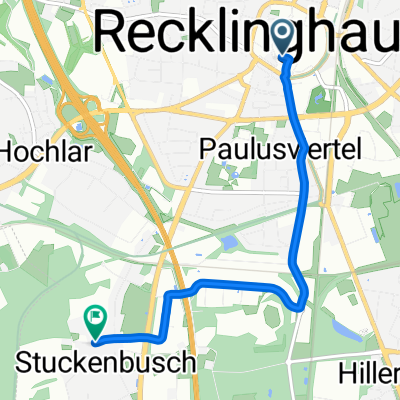 Steinstraße, Recklinghausen nach Spanenkamp, Recklinghausen