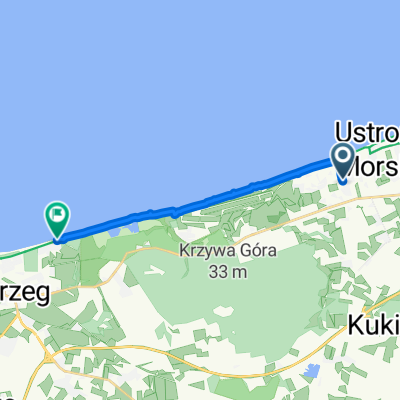 Zachodnia, Ustronie Morskie do A Sułkowskiego, Kołobrzeg