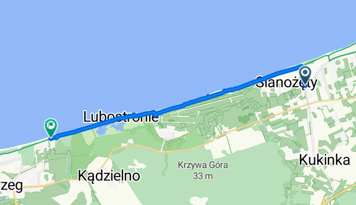 Zachodnia, Ustronie Morskie do A Sułkowskiego, Kołobrzeg