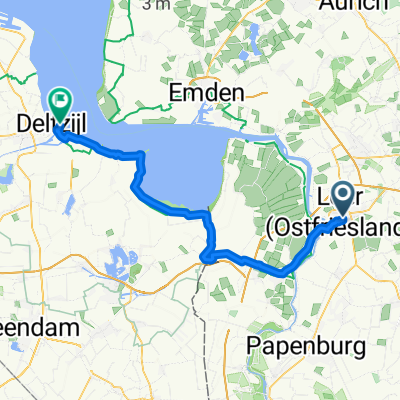 Von Leer (Ostfriesland) bis Delfzijl