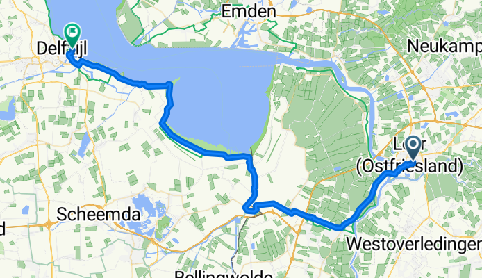 Von Leer (Ostfriesland) bis Delfzijl