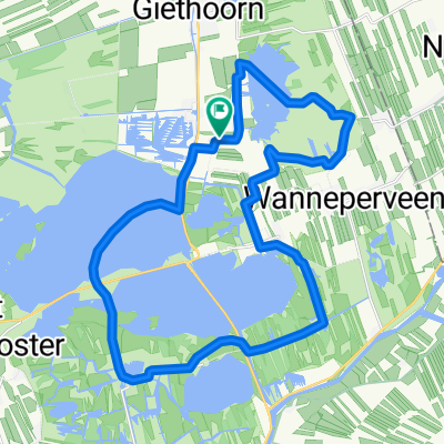 Vaarroute Geel Weerribben-Wieden