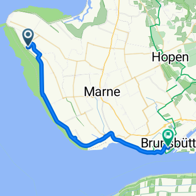 Von Friedrichskoog bis Brunsbüttel