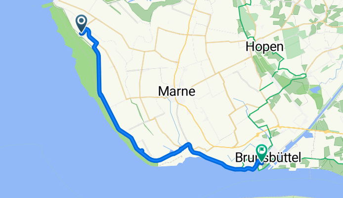 Von Friedrichskoog bis Brunsbüttel