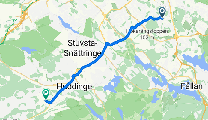 From Enskede to Huddinge