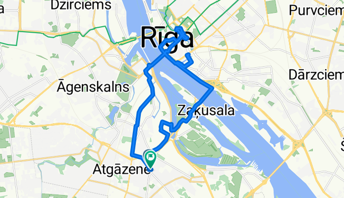 Valdeķu iela, Рига до Valdeķu iela, Рига