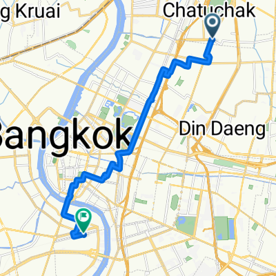 Soi Phahon Yothin 18, Chatuchak District to Soi Charoen Rat 20, Khlong San District