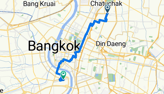 Soi Phahon Yothin 18, Chatuchak District to Soi Charoen Rat 20, Khlong San District