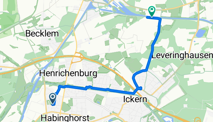 Frankenstraße nach Lohburger Straße