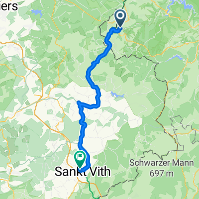 Auf dem Schloß, Monschau to Hünninger Weg, St. Vith