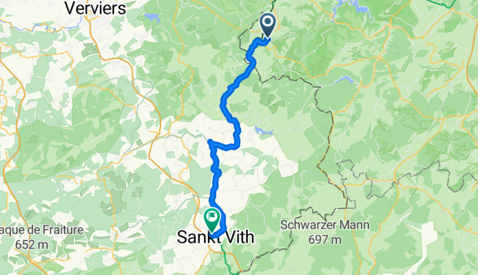 Auf dem Schloß, Monschau to Hünninger Weg, St. Vith