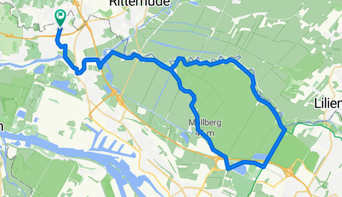 400 - 1 Lesum-Nordseite-Kuhsiel-Unisee+zurück