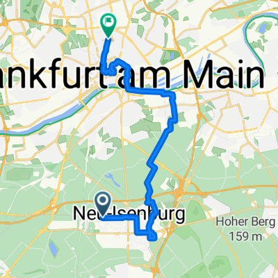 Dreieichstraße 17A to Falkensteiner Straße